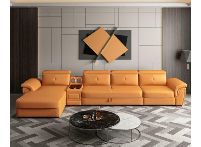Canapé Canapé Eckcanapé L-Form Polster Modern Sëtz Relax Luxus Miwwelen Wunnlandschaft