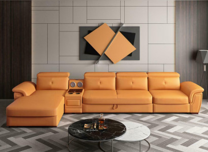 Canapé Canapé Eckcanapé L-Form Polster Modern Sëtz Relax Luxus Miwwelen Wunnlandschaft