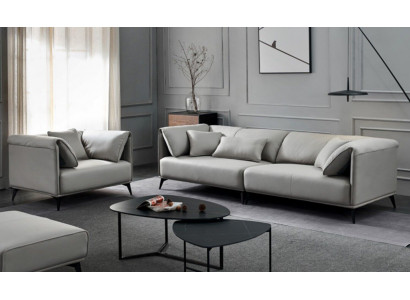 Italienesch Design Sofa Sofagarnitur 4+1 Sëtzer Couch Polstersmöbel