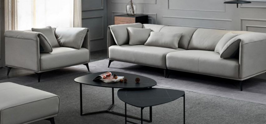 Italienesch Design Sofa Sofagarnitur 4+1 Sëtzer Couch Polstersmöbel