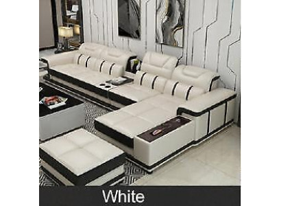 Wunnlandschaft Ecksofa L-Form Eck Polstersofa Sëtz Design Couch Sofas Kënschtlecher Lieder