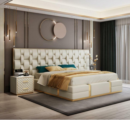 Edelstol Luxusbett Metall Lieder Better Hotel Chesterfield 180x200