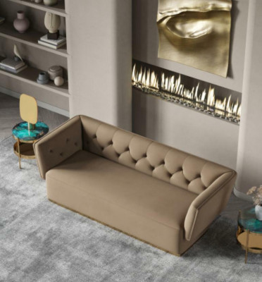 Sofagarnitur 2+2 Sëtzer Sofa Wunnlandschaft Sëtz Design Couch Lounge Sofa Textil