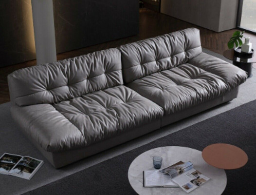 Grouss XXL Wunnzëmmer Lieder Modernen Design Sofa Couch 4 Sëtzer Textil