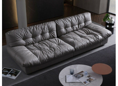 Grouss XXL Wunnzëmmer Lieder Modernen Design Sofa Couch 4 Sëtzer Textil