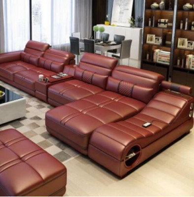 Wunnlandschaft Luxus Sofa Canapé Ecksofa L-Form Polster Modern Relax Sitz Miwwelen