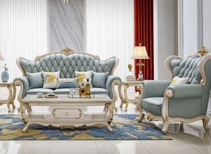 Sofagarnitur 3 1 Sëtzer Set Design Sofa Polster Couchen Canapé Luxus Chesterfield
