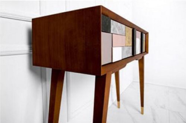 Dësch Konsoldësch Konsole Kommod Abstell-Dësch Holz Modern Luxus Design Nei