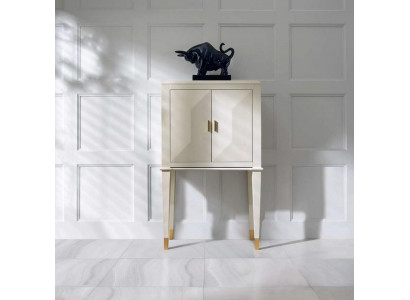 Kommode Schief Schiefen Holz Luxus Säitendësch Wunnzëmmer Miwwelen Beige Schaf