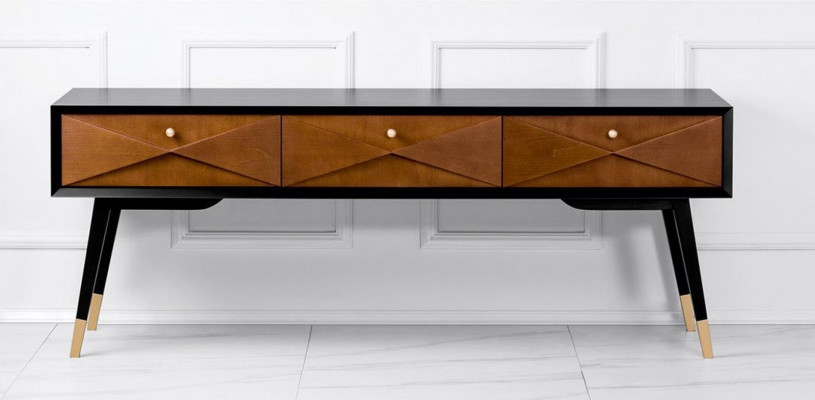 Konsooltisch Dësch Konsool Kommode Sideboard Holz Modern Luxus Braun Design Nei