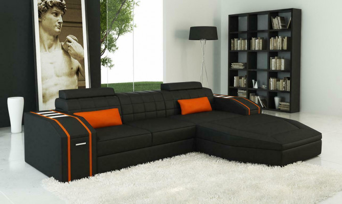 Design Polster Eck Sofa Couch Lieder Sofas Garnitur XXL Wunnlandschaf