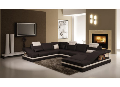 Design Ecken Grousst Polster Eck Canapé Couch XXL Lieder Canapéen Dekor Equipement