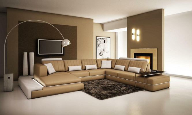 XXL Wunnlandschaft Design Eckpolstersofa Lieder Canapéen Garnitur