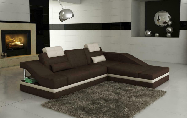 Design Ecker Polster Eckcouch XXL Grousscouch Ledersofa Garnitur