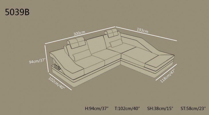 Design Ecker Polster Eckcouch XXL Grousscouch Ledersofa Garnitur