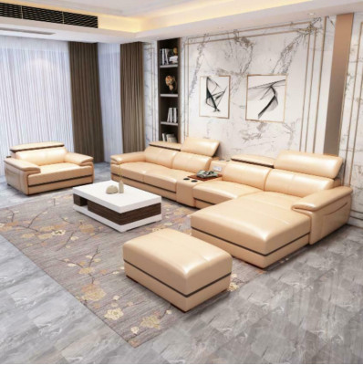 Relax Eckgarnitur Ecksofa L-Form Polster Modern Sëtz Miwwel Wunnlandschaf Luxus