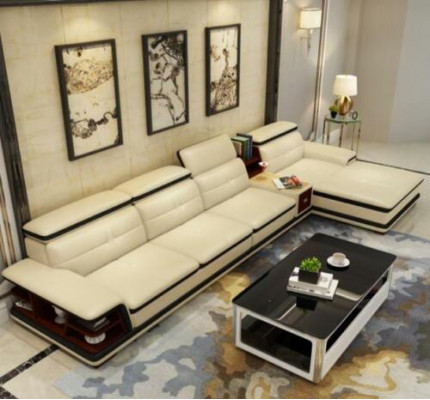 Relax-Sëtz-Miwwelen Wunnlandschaft Luxus-Eckgarnitur Ecksofa L-Form Polster Modern