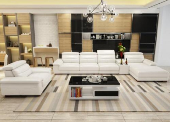 Eckcouch L-Form Konschtlieder Eck Polstersofa Sëtz Design Couchen Sofalandschaft