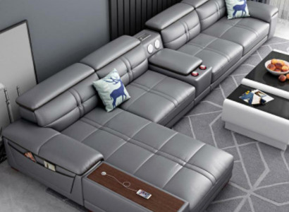 Canapéen Ecksofa L-Form Gepolstert Sofa Sofas Relax Sëtz Miwwelen Wunnlandschaft Couch