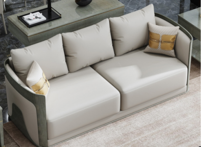 Sofa Dräisëtzer Canapé Klassesch Nei Polster Deko 3 Sëtzer Lieder Canapéen
