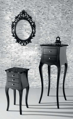 Niewentisch Couchtisch Dëscher Wunnzëmmer Luxus Schwaarz Dësch Klassesch Miwwelen