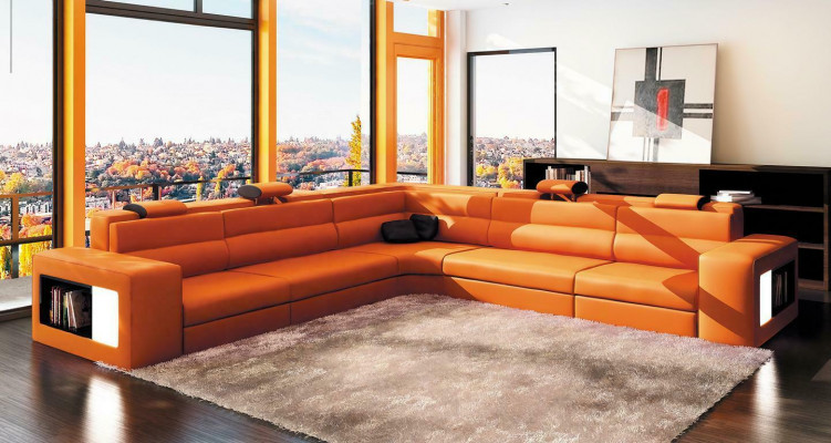 Design XXL Grouss Ecken Polster Eck Sofa Couch Lieder Sofas Garnitur L Form