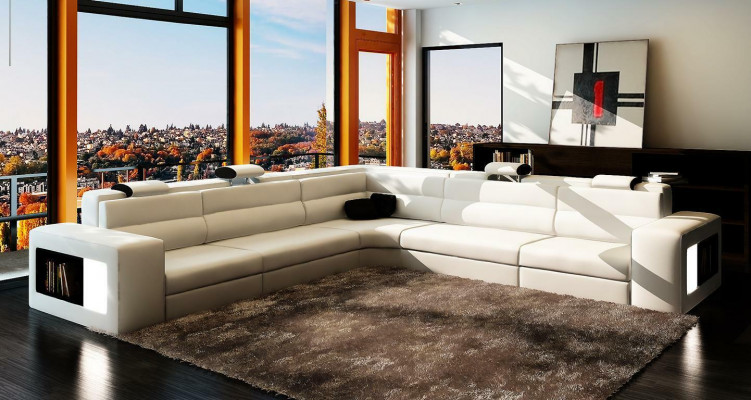 Design XXL Grouss Ecken Polster Eck Sofa Couch Lieder Sofas Garnitur L Form