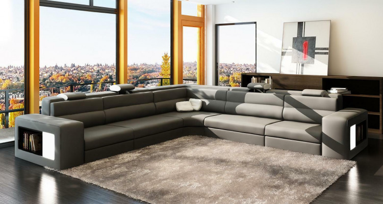Design XXL Grouss Ecken Polster Eck Sofa Couch Lieder Sofas Garnitur L Form