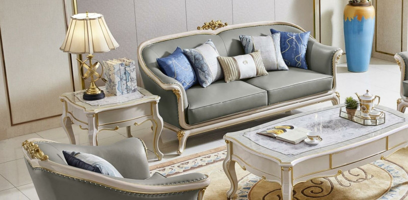 Design-Dëscher Niewendësch Couchtisch Klassesch Sofa Wunnzëmmerdësch