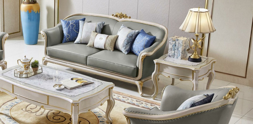Design-Dëscher Niewendësch Couchtisch Klassesch Sofa Wunnzëmmerdësch