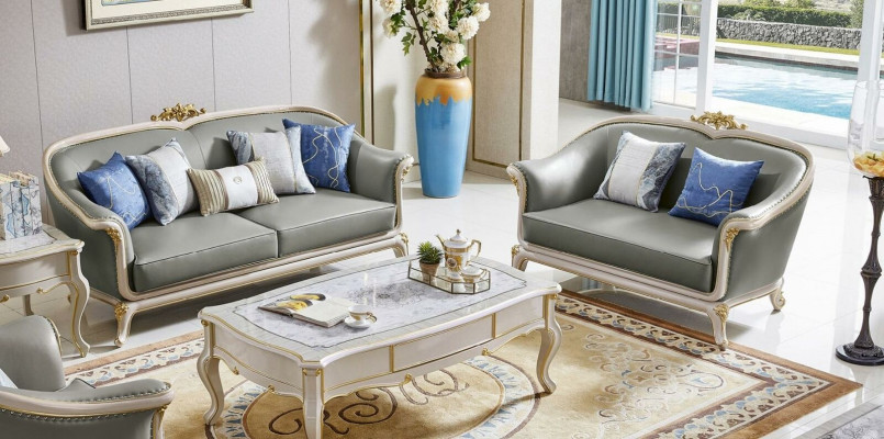 Design-Dëscher Niewendësch Couchtisch Klassesch Sofa Wunnzëmmerdësch