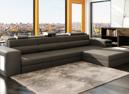 Design XXL Grouss Ecken Polster Eck Sofa Canapé L Form Lieder Sofas Garnitur