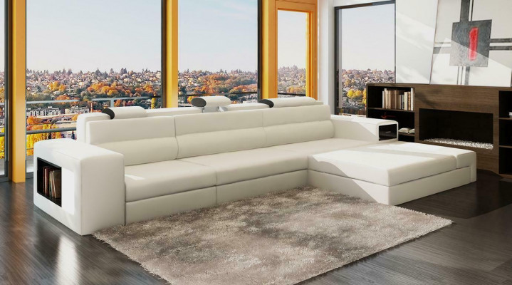 Design XXL Grouss Ecken Polster Eck Sofa Canapé L Form Lieder Sofas Garnitur