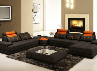 XXL Designer Wunnlandschaft Polster Eckcanapé EckGarnitur Canapé Couch
