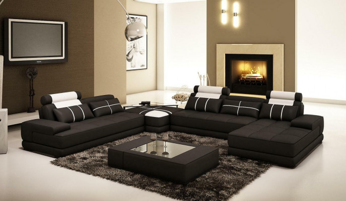 XXL Designer Wunnlandschaft Polster Eckcanapé EckGarnitur Canapé Couch