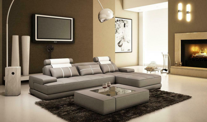 XXL Designer Wunnlandschaft Polstersofa Ecksofa Eck Garnitur Sofa Couch