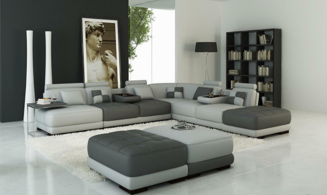 XXL Designer Wunlandschaft Polster L Form Ecksofa Eck Garnitur Sofa