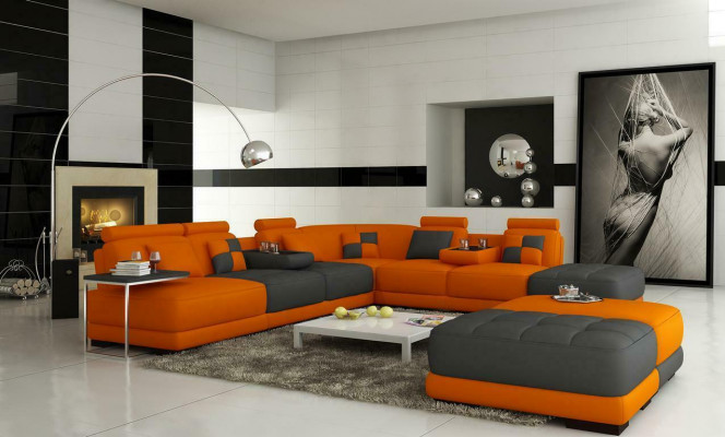 XXL Designer Wunlandschaft Polster L Form Ecksofa Eck Garnitur Sofa