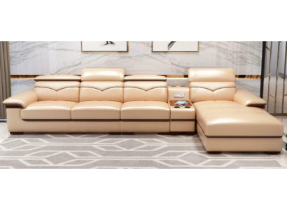Eckcouch L-Form Polster Modern Relax Sëtz Miwwelen Wunnlandschaft Luxus Eckgarnitur