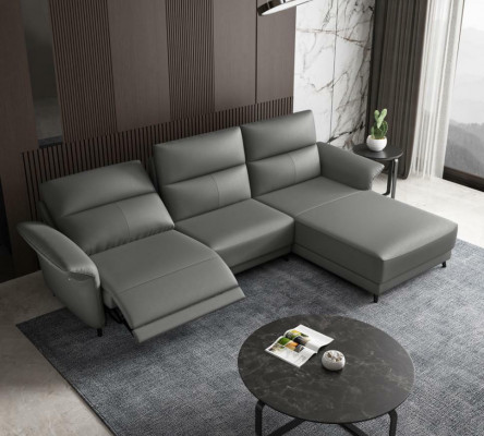 Garnitur Eckcouch L-Form Polster Modern Relax Sëtz Luxus Miwwelen Wunnlandschaft Nei
