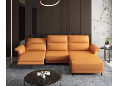 Eckgarnitur Ecksofa L-Form Polster Modern Relax Sëtz Luxus Miwwelen Wunnlandschaft
