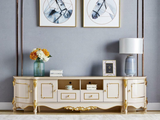 Sideboard Luxus Design Kommode Anrichte Side Lowboard Schaf Wohn Barock Rokoko