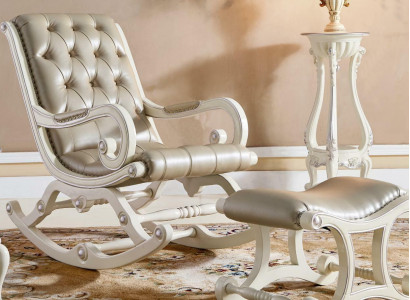 Chesterfield Barock Schaukelstull Schwéngsessel Stull Lieder Massivholz