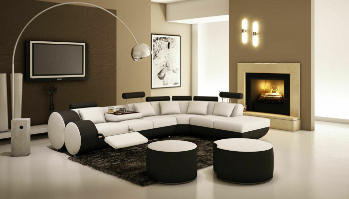 XXL Multifunktionell Liederzofa Zofa Grouss Sofa Gepolsterte Eckzofa Modern
