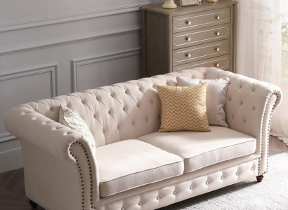 Chesterfield Sofa-Garnitur 321 Wunnlandschaft Sëtzdesign Couche Sofas Liederdivan