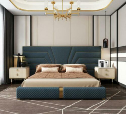 Designer Bett 180x200 Lieder Textil Better Duebel Schlof Sall Luxus