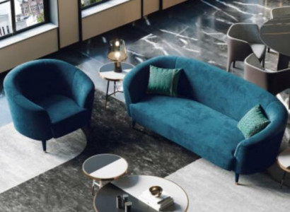 Samt Sofagarnitur 3+1 Sëtzer Wunnlandschaft Sëtz Design Canapé Lounge Sofas Miwwelen