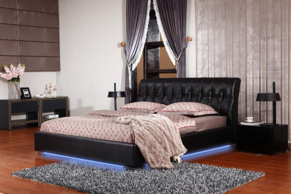 Designer-Schlofzëmmer Duebelbett Bett Better Lieder Hotel Luxus Polster.
