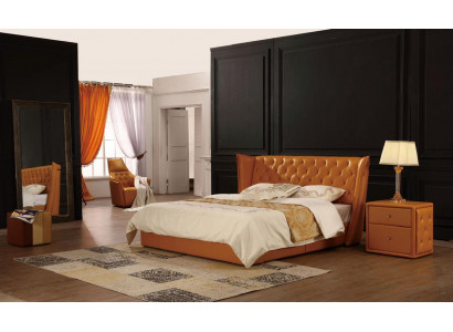 Designer-Doppelbett, Bett, Better, Lieder, Chesterfield, Luxus, Hotel, Schlofzëmmer.