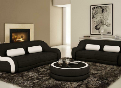 Sëtzgrupp Sofa Lieder Design XXL Polstersofa Set Grupperung 3+2 Sëtzplazen